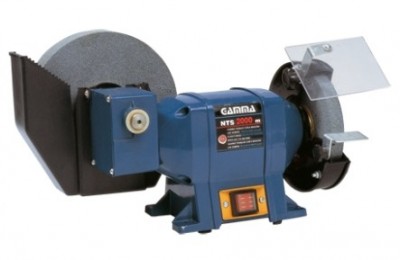 amoladora combinada con afilador 400 w 2800/1345 r.p.m. piedras 6” y 8” con patas amortiguadoras