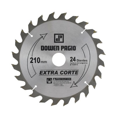 DISCO P/SIERRA CIRCULAR - DOWEN PAGIO - 210 x 3,2 x 30 mm - 24 Dientes