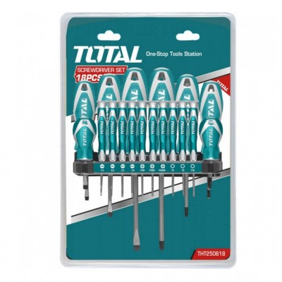 Set de 18 destornilladores INDUSTRIAL TOTAL