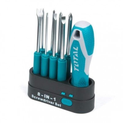 Set de 9 Destornilladores Intercambiables INDUSTRIAL TOTAL