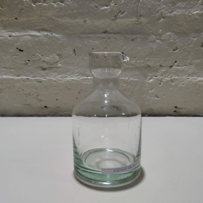 Bote de cristal con tapón corcho 8x10 cm