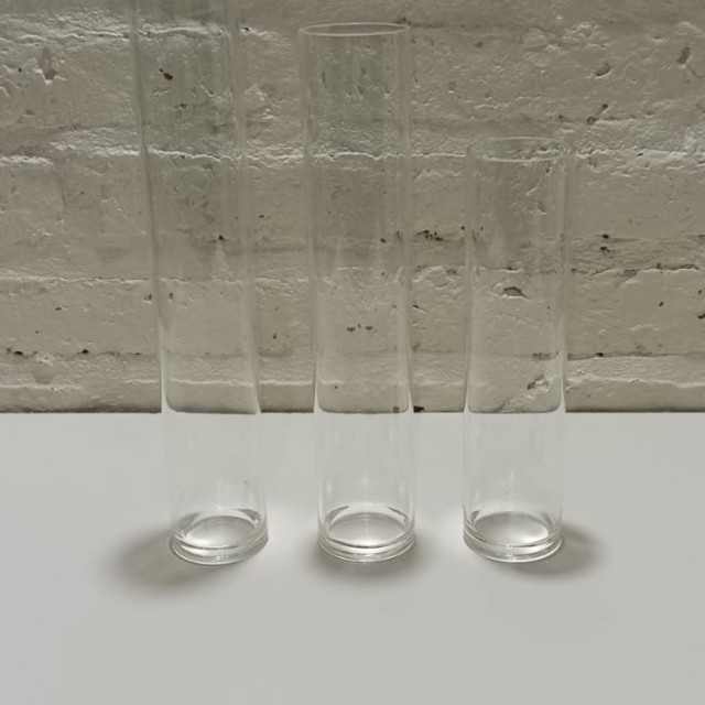 CILINDRO CRISTAL 5x25CM