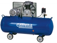 compresor 5,5 hp 300 l trifásico bicilíndrico en línea baja/baja
