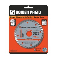 DISCO DIAMANTADO 110mm - TURBO - CORTE SECO - DOWEN PAGIO