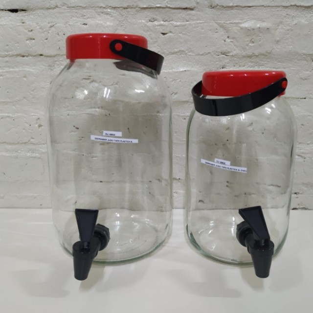 DISPENSER JUGO TAPA PLASTICA 3L CHICO