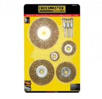 KIT 6 CEPILLOS ALAMBRE CIRCUL CROSS