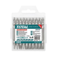 Set 10 Puntas Dobles para Atornillador INDUSTRIAL TOTALTAC16HL133