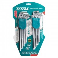 Set Llaves Hexagonales y Torx x 18 u INDUSTRIAL TOTAL