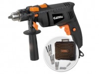 taladro en kit 13 mm 500 w 0 3000 r.p.m. con percutor, reversa y sel.veloc. incl.: maletín y accesorios