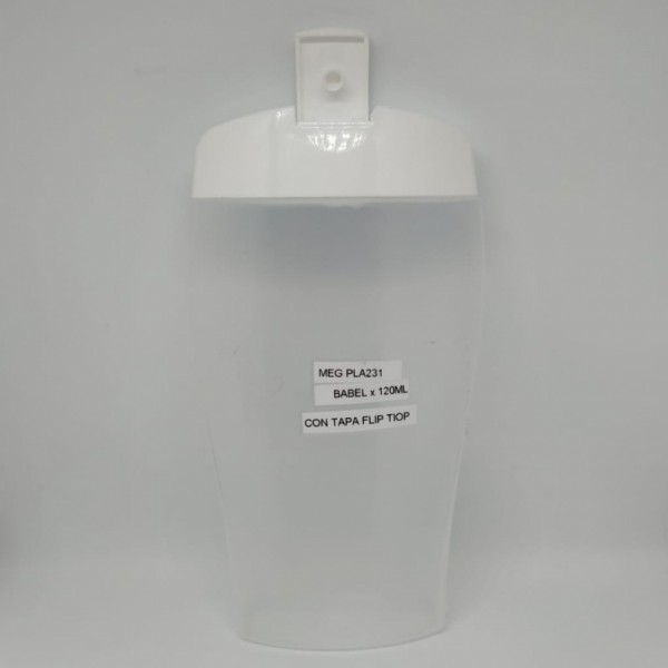 babel x 120ml con tapa flip top