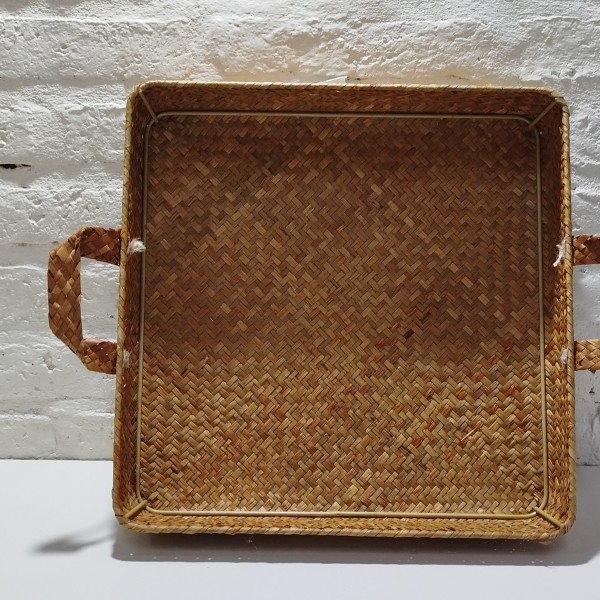 BANDEJA BAMBU CUADRADA GRANDE 34X6CM