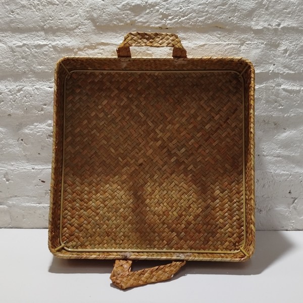 BANDEJA BAMBU CUADRADA MEDIA 30X6CM