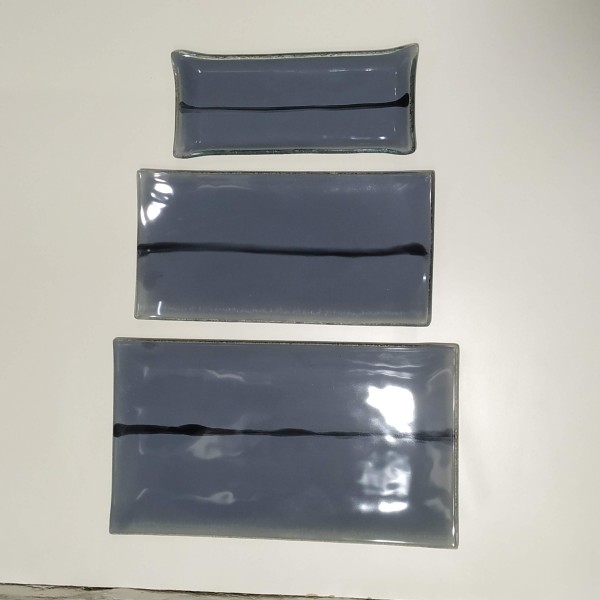 BANDEJA SUSHI GRANDE 18X32 GRIS