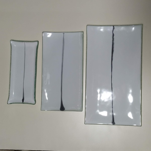BANDEJA SUSHI MEDIANA 14X26 BLANCA