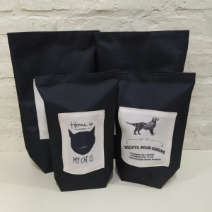 bolsa vinilo gato chica 20x32