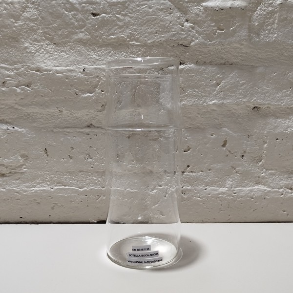 BOTELLA BOCA ANCHA VASO 6500ML 8X20 VASO 6X6