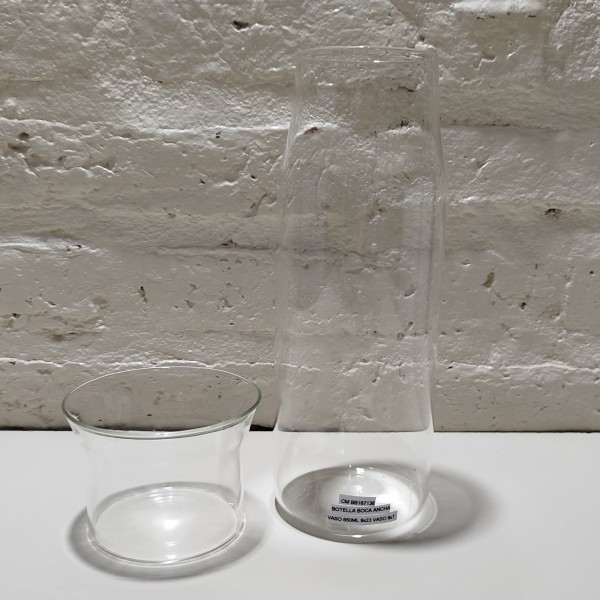 BOTELLA BOCA ANCHA VASO 900ML 9X23 VASO 6X7