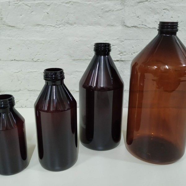 BOTELLA J 1000CC ROSCA 28 CARAMELO SIN TAPA