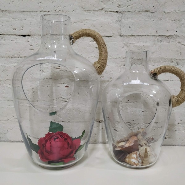 BOTELLON IKEBANA C/MANIJA SOGA GRANDE