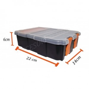 caja multiuso divisiones chica 16x22x6cm