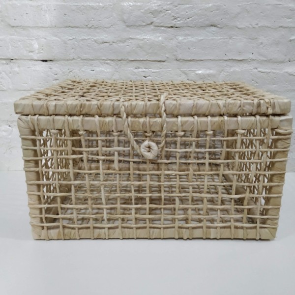 CAJA TEJIDA PALMA GRANDE 40X32X32