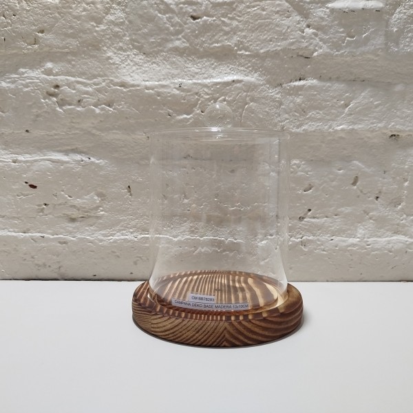 CAMPANA DEKO BASE MADERA 13X10CM