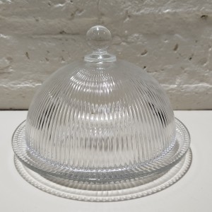 campana rayas finas base vidrio 13x19
