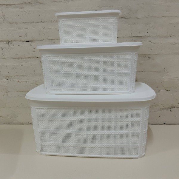CANASTO CON TAPA CUADRILLE 21X14X10