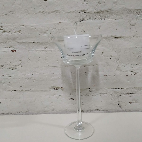 CANDELABRO CAMPANA ANCHA CHICA CON PIE 11X24
