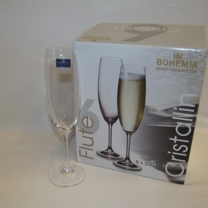 copa champagne cristal bohemia 230ml