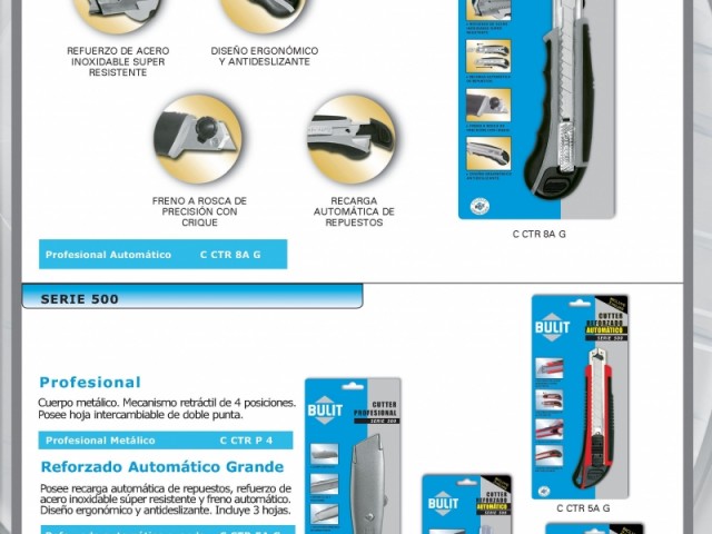 Cutter Profesional Bulit 4 Posiciones