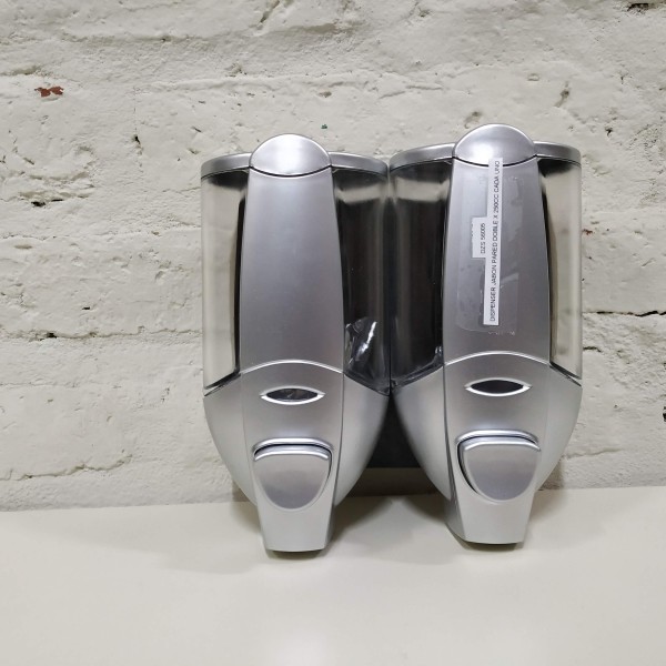 DISPENSER JABON PARED DOBLE x250CC CADA UNO