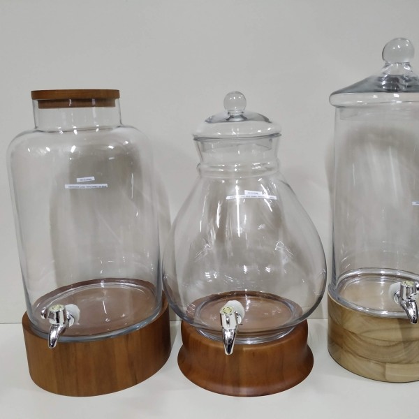DISPENSER JUGO BASE BAMBU ALTO 5LT
