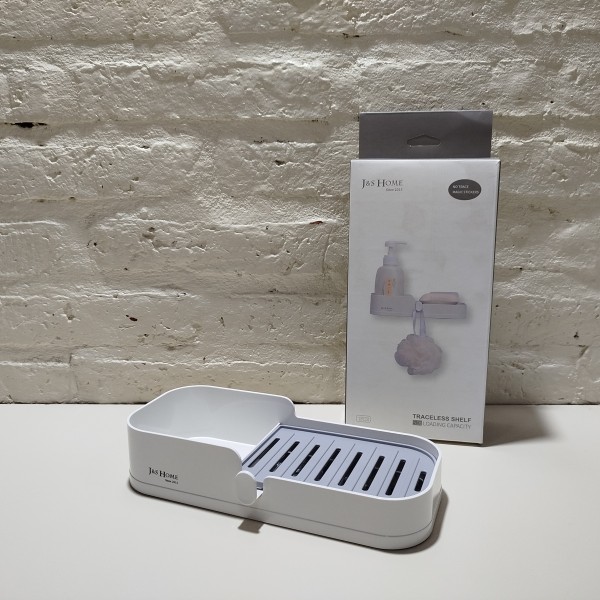 ESTANTE PARA BA&Ntilde;O AUTOADHESIVO MEDIANO 23X10X5