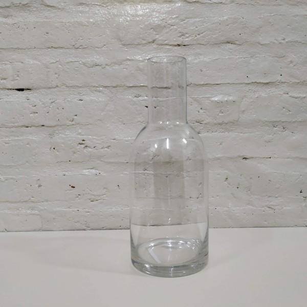 FLORERO BOTELLON CRISTAL 12x31