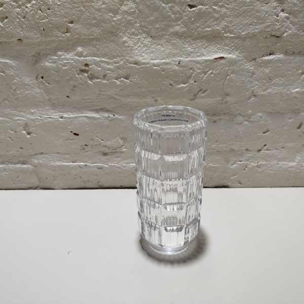 FLORERO PESADO CUADROS BASE Y BOCA REDONDA 6X15CM