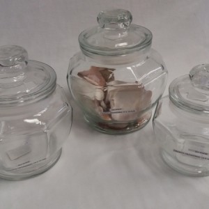 frasco hexagonal 15x14cm 850ml