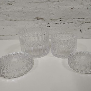 frasco labrado con tapa vidrio chico