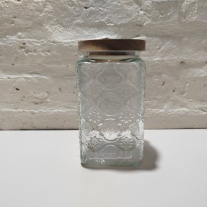 frasco labrado tapa madera 1200ml 9x18