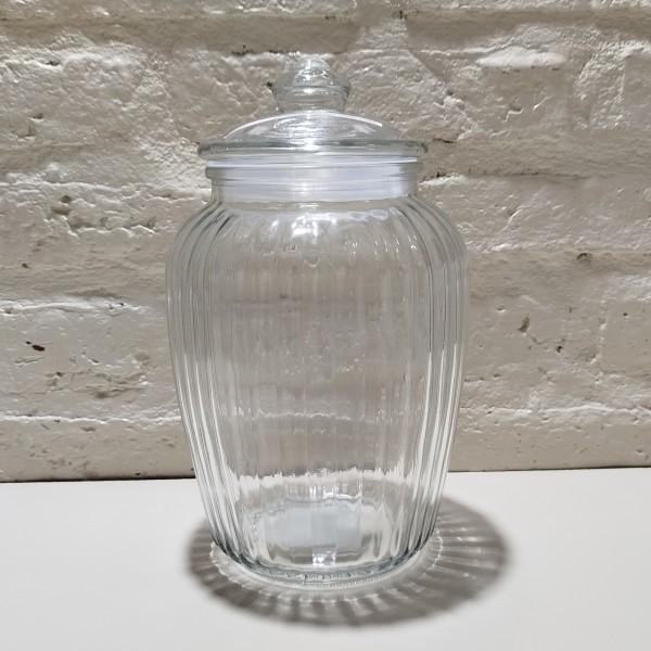 FRASCO RAYADO TAPA VIDRIO 2200ML