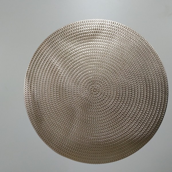 INDIVIDUAL PVC TRENZADO DORADO 38CM
