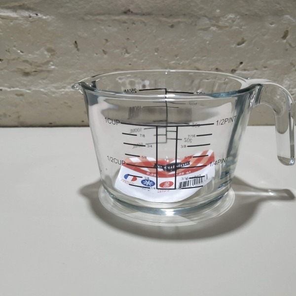 JARRA MEDIDORA PYREX 1LITRO 15X10CM VIDRIO