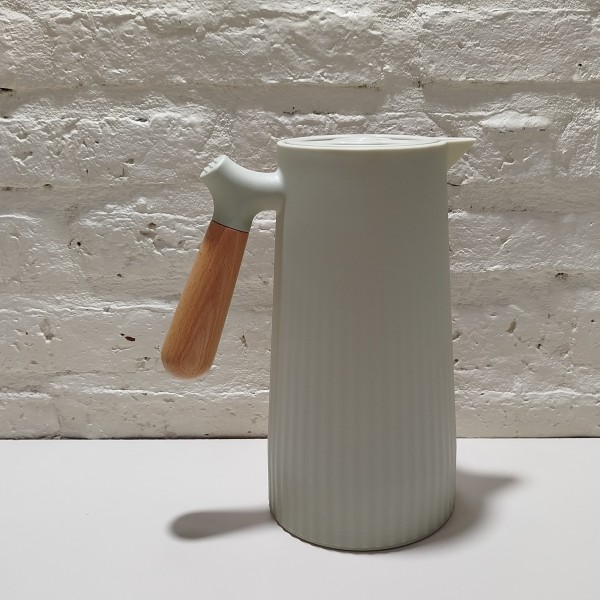 JARRA TERMICA MANIJA BAMBU VERDE RAYAS