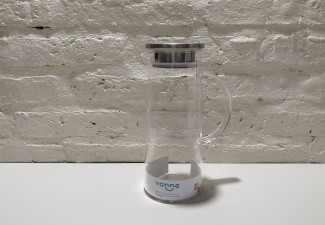 JARRA VIDRIO TERMICO CONICA TAPA ACERO 1200ML