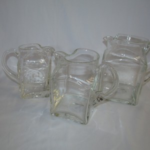 jarras cuadrada grande vidrio