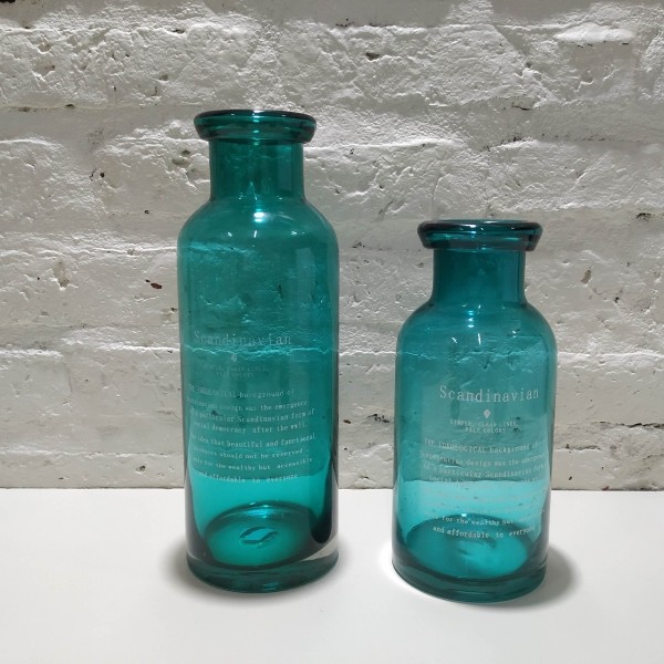 JARRON VINTAGE ALTO COLOR TURQUESA 9X26