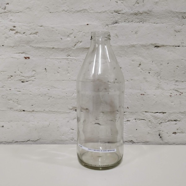 JUGO X 1000 BOCA AXIAL 38 VIDRIO IMPORTADA SIN TAPA