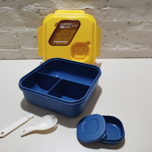 LUNCHERS PVC 1100ML CUBIERTOS