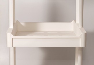 MUEBLE PLASTICO 3 ESTANTES Y RUEDAS 39x35x77CM