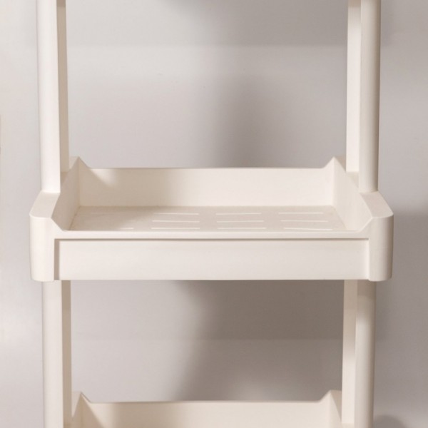 MUEBLE PLASTICO 3 ESTANTES Y RUEDAS 39x35x77CM